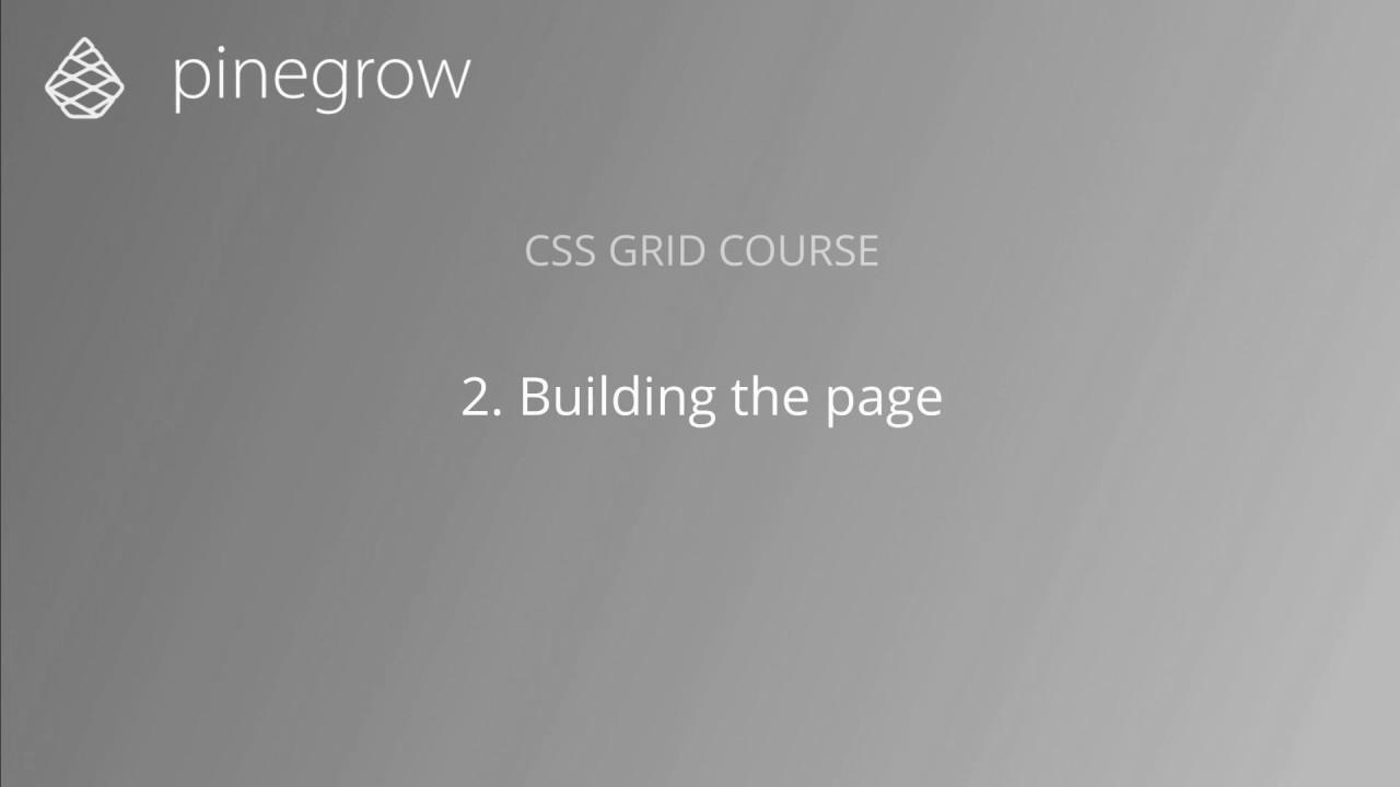 2. Building the page – Learn CSS Grid with Pinegrow