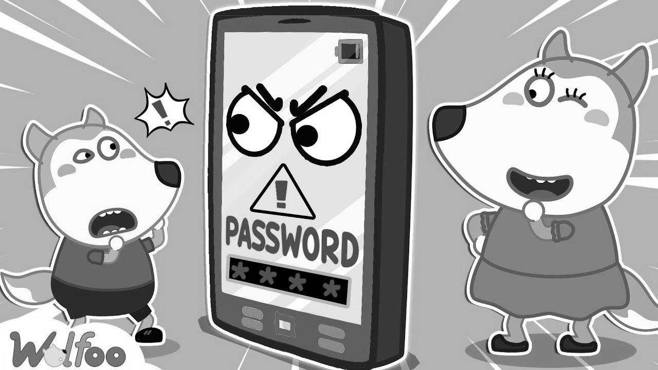 Stop Wolfoo!  Do not Attempt to Unlock Mother’s Telephone – Learn Good Habits for Kids |  Wolfoo Channel