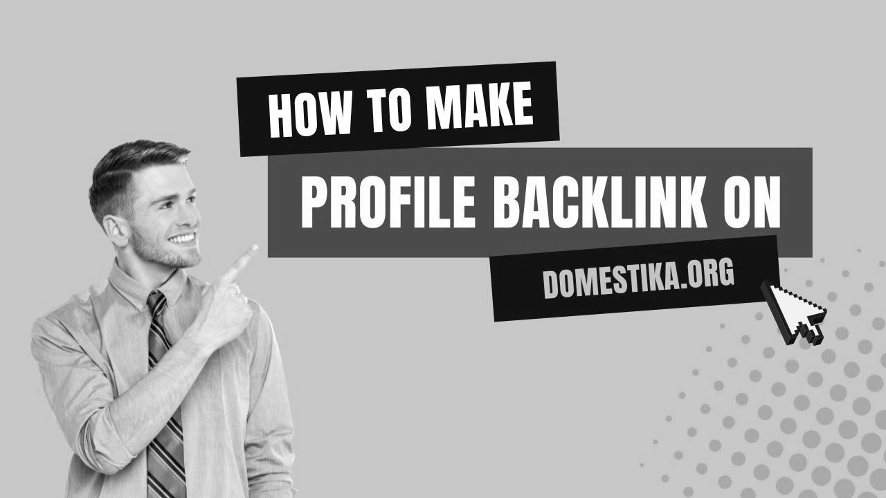 How To Create Profile Backlink on Domestika |  search engine optimisation Hyperlink Building |  LinkoBuild