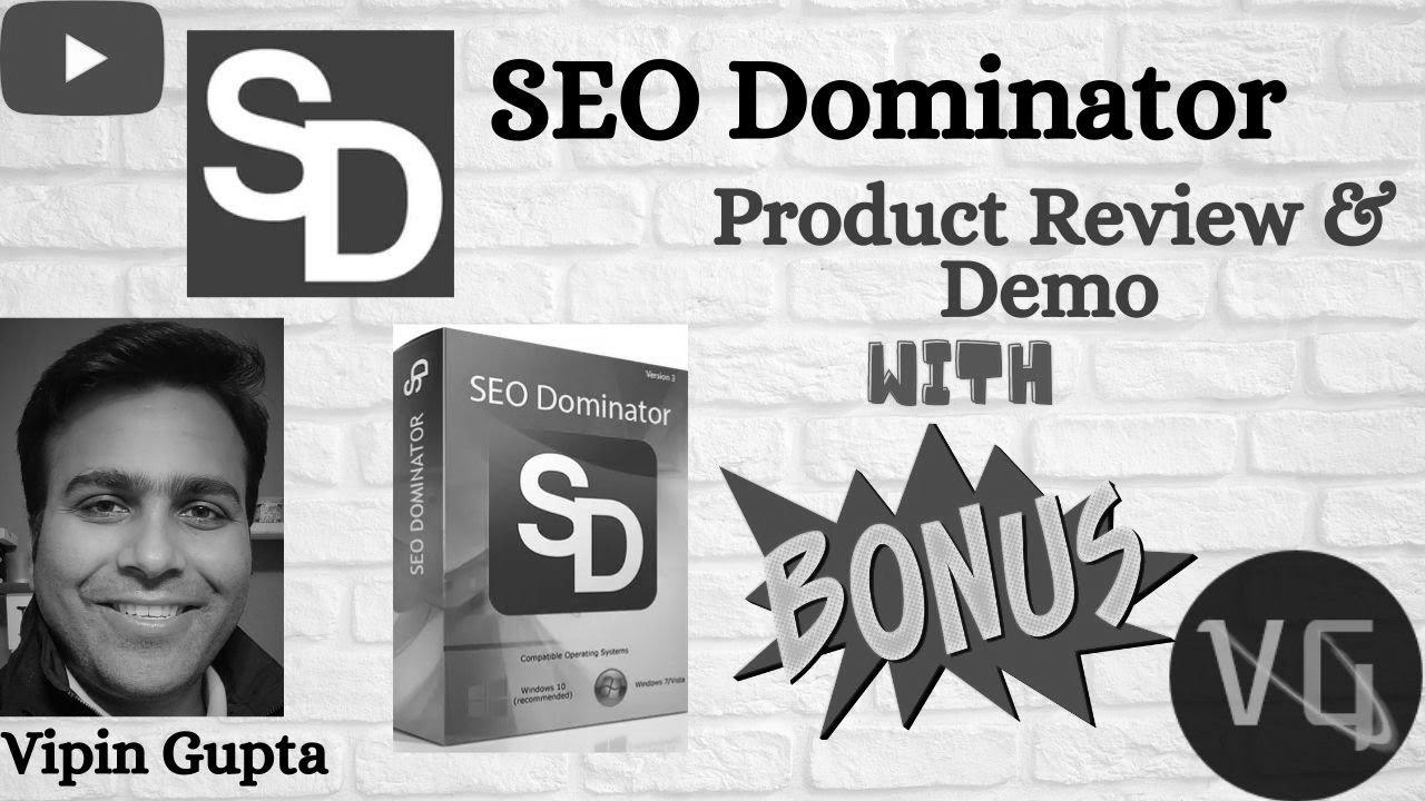 ✌️💰 ”SEO Dominator” Review 🛑 STOP!  Buy it with my FREE BONUSES 🎁🎁 💰 ✌️