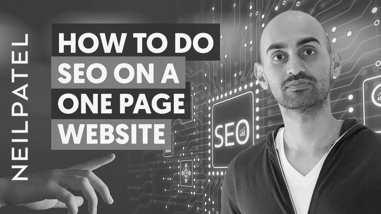 The way to do website positioning on a One Web page Web site