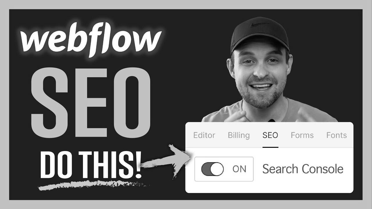 Do THIS for search engine marketing on Webflow Websites |  Step-by-step information