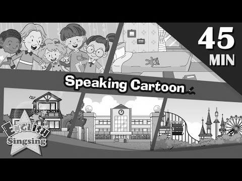 Talking Cartoon |  45 minutes Kids Dialogues |  simple dialog |  Learn English for Youngsters