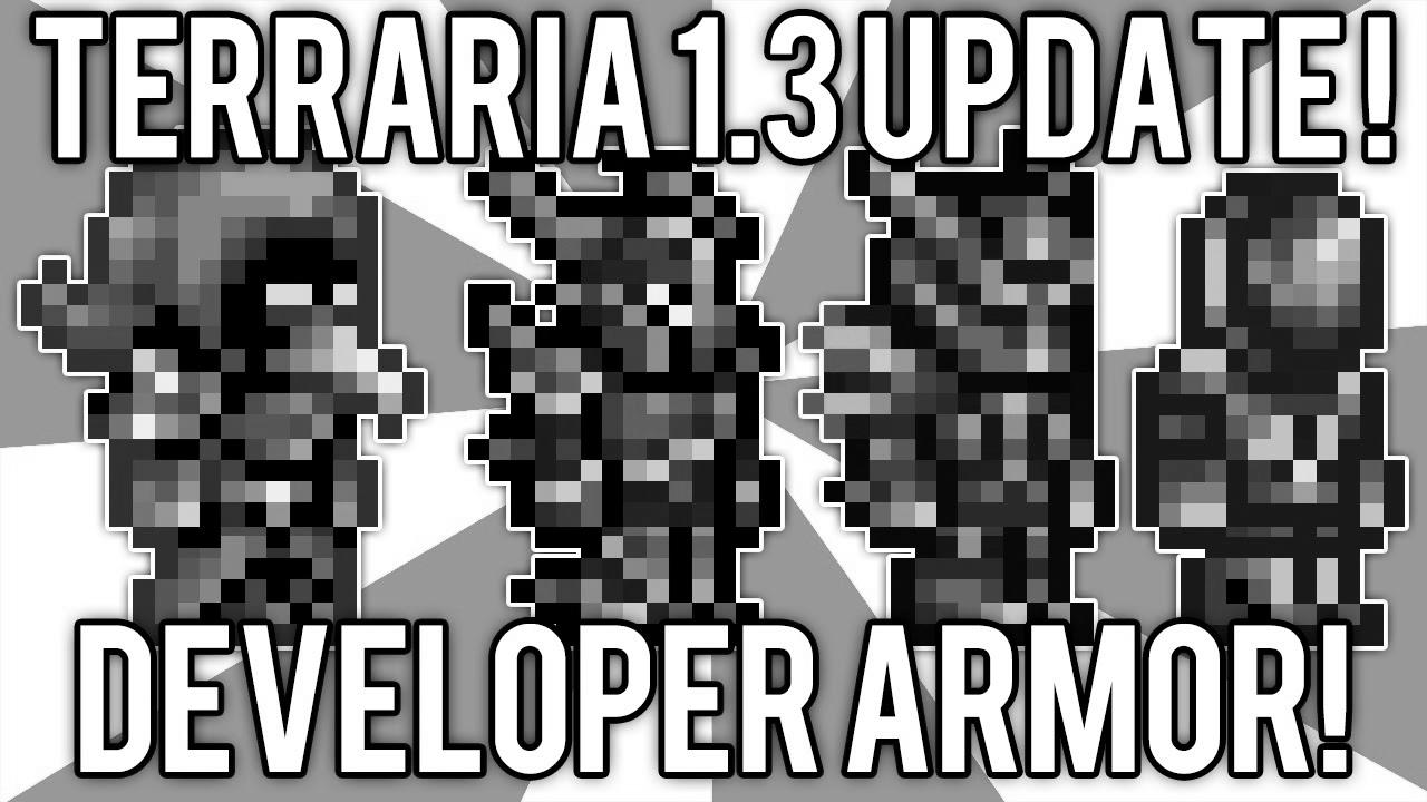 Terraria 1.3: Tips on how to get Developer Armor, Wings, & Dye!  (Terraria 1.3 update change) @demizegg