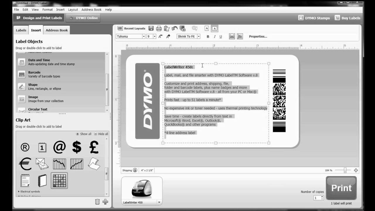 How one can construct your personal label template in DYMO Label Software?